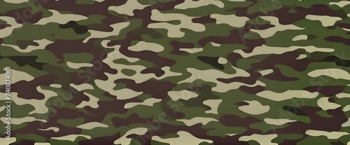 迷彩柄イメージ、ミリタリーファッションやカモフラージュで自然に溶け込む