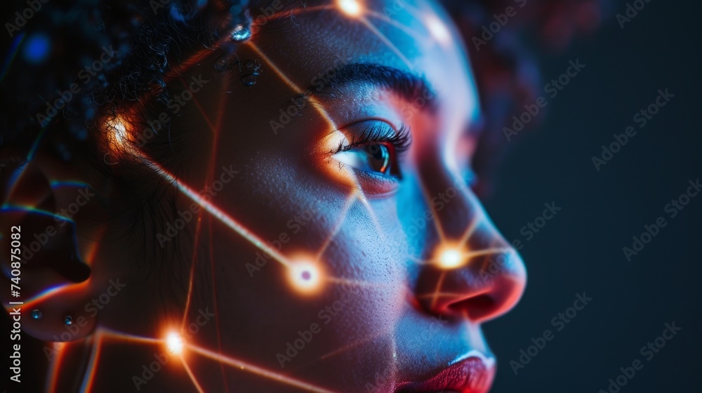 Shadow AI analyzing patterns in advanced facial recognition systems Shadow AI analyzing patterns in advanced facial recognition systems