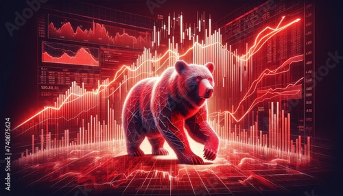 Bear Market Territory  A Stark Visualization of Economic Downturn