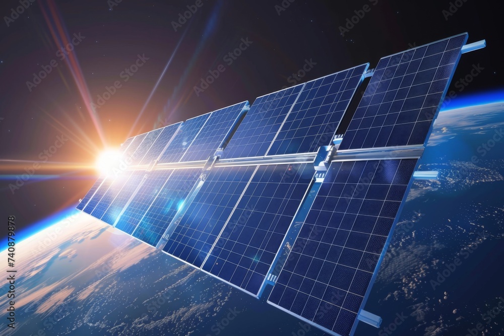 © Ai-Pixel - Space based solar power station a giant leap for renewable energy