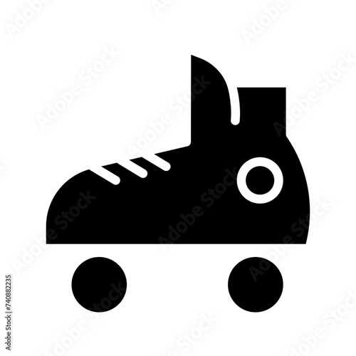 Roller Skate Sports Glyph Icon
