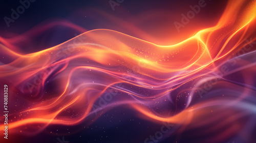 Abstract background with wavy smoke