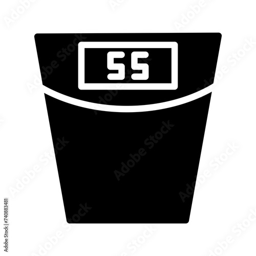 Fitness Scale Weight Glyph Icon