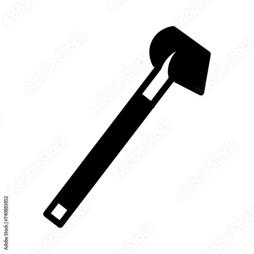Farm Gardening Hoe Glyph Icon