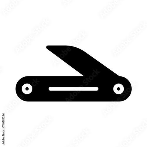 Grafting Knife Tree Glyph Icon