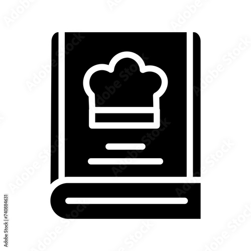 Book Cooking Food Glyph Icon
