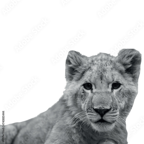 portrait of a lion