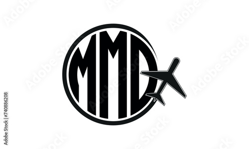 MMO three initial letter circle tour & travel agency logo design vector template. hajj Umrah agency, abstract, wordmark, business, monogram, minimalist, brand, company, flat, tourism agency, tourist