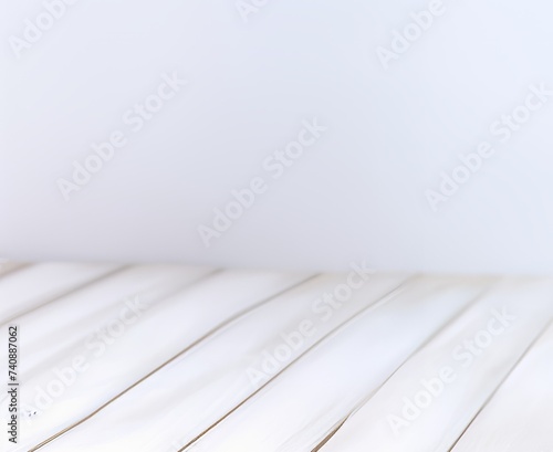 white background and empty floor made of boards. space for text or advertising 