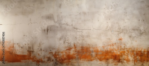 light concrete wall with rust underneath. copy space 