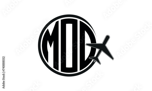 MOO three initial letter circle tour & travel agency logo design vector template. hajj Umrah agency, abstract, wordmark, business, monogram, minimalist, brand, company, flat, tourism agency, tourist