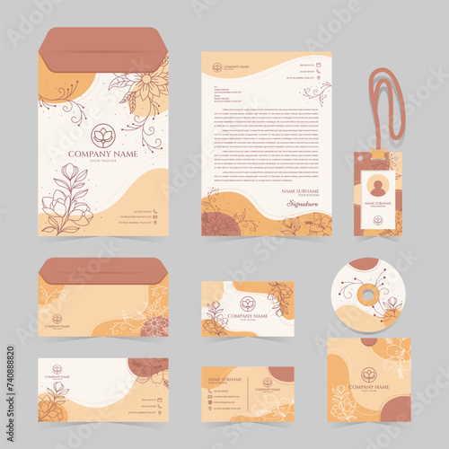 Nature Stationery Business Kit Template Collection