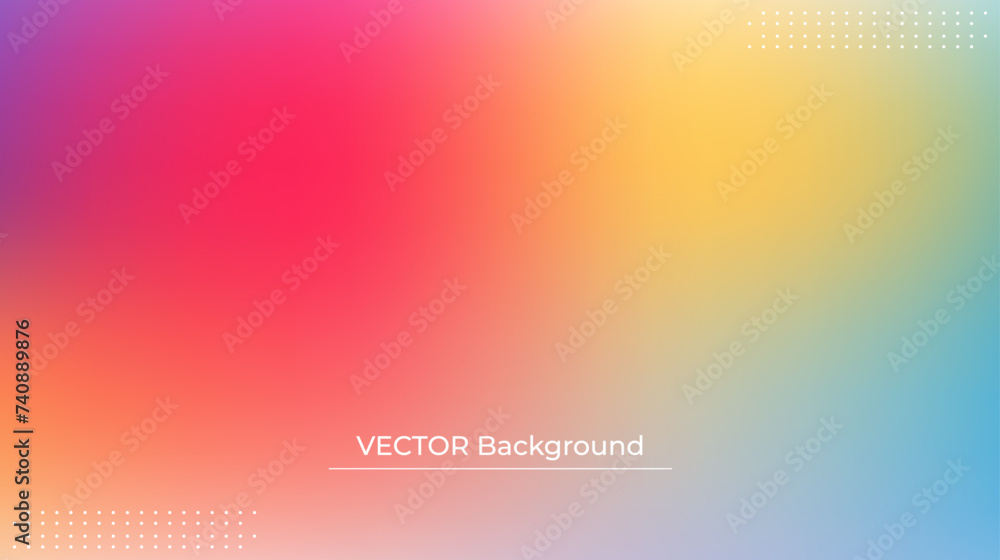 Smooth and blurry colorful gradient mesh background. Modern bright rainbow colors. Easy editable soft colored vector banner template. Premium quality Smooth and blurry colorful gradient mesh background. Modern bright rainbow colors. Easy editable soft colored vector banner template. Premium quality