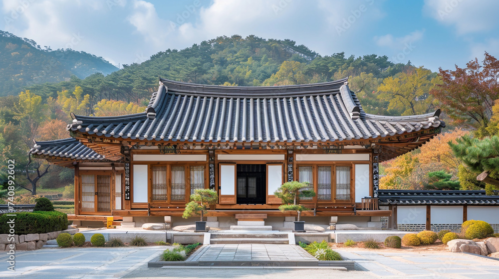 Traditional Korean architecture ancient style South KoreaTop Travel landmark in Seoul Korea