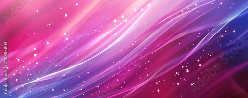 Vibrant pink waves with sparkling glitter create a dynamic abstract background, suggesting movement and energy