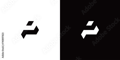 letter p logo icon, simple, modern, alphabet