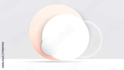 A minimalistic abstract background, geometric shapes with ample white space. Colorful halftone gradients, Cool gradients. Future geometric patterns.