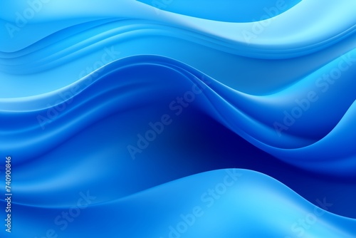 A vibrant blue background featuring intricate wavy lines that create a dynamic and visually appealing pattern