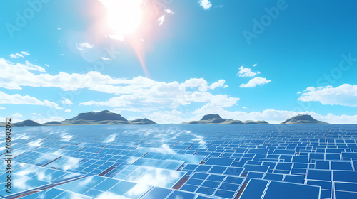Solar panels  photovoltaic background