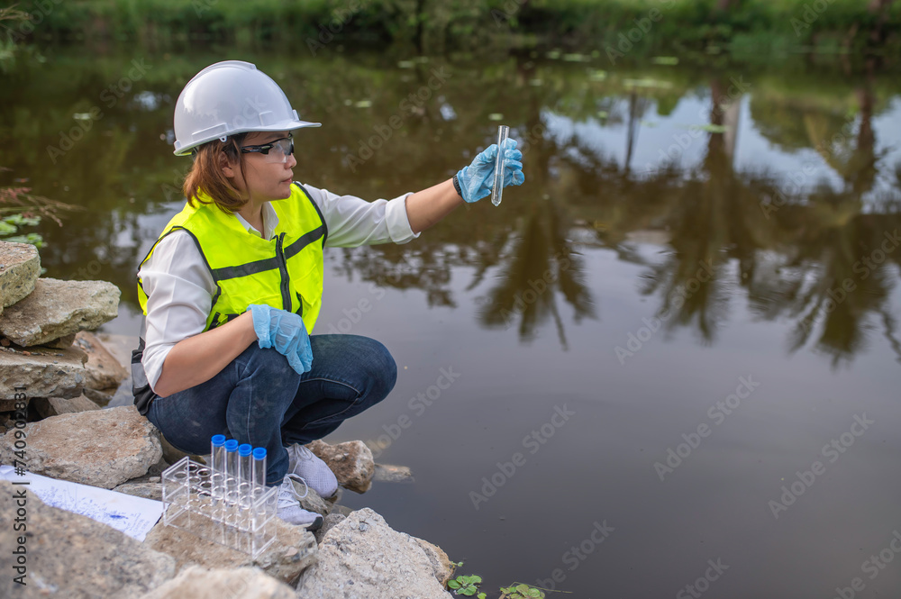 Environmental engineers inspect water quality,Bring water to the lab for testing,Check the mineral content in water and soil,Check for contaminants in water sources. Environmental engineers inspect water quality,Bring water to the lab for testing,Check the mineral content in water and soil,Check for contaminants in water sources.