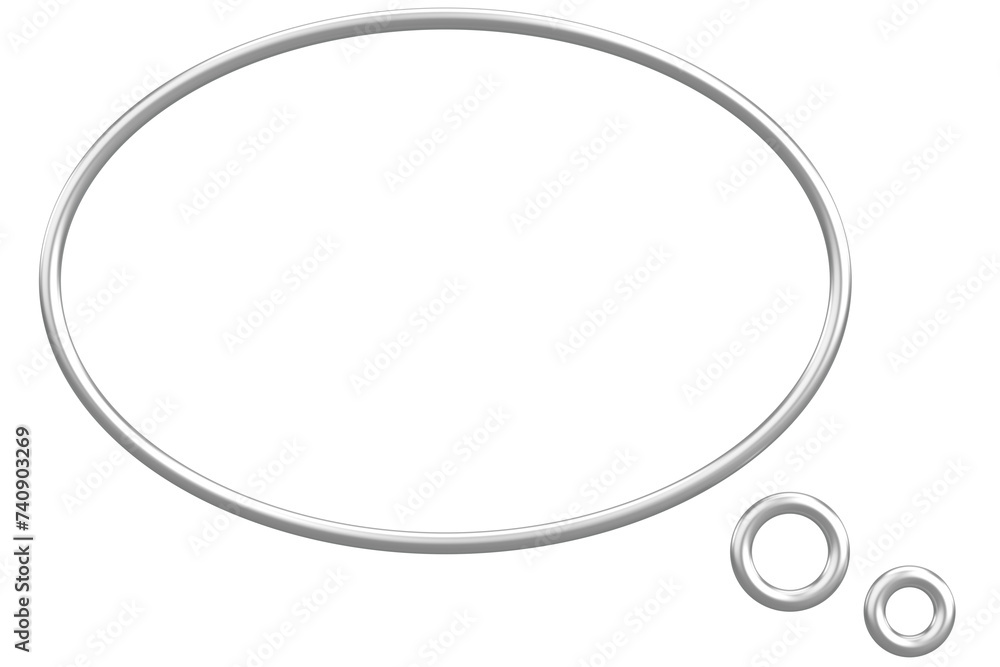 Speech Bubble. Text Box. 3D Illustration. Speech Bubble. Text Box. 3D Illustration.