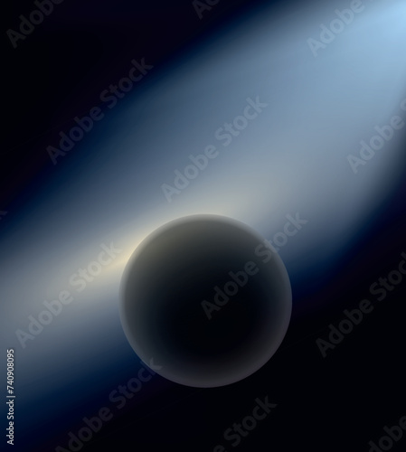 Earth creation.Earth and light.  Bible creation story picture. Creation of the world.	