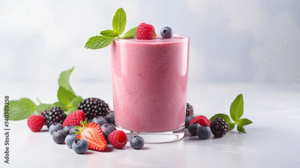 Smoothies made of ripe fruits and berries on a light background. A refreshing refreshing drink, a delicious snack and breakfast. A healthy organic drink. Proper nutrition and diet. Smoothies made of ripe fruits and berries on a light background. A refreshing refreshing drink, a delicious snack and breakfast. A healthy organic drink. Proper nutrition and diet.