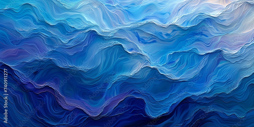 Abstract blue ocean waves Abstract blue ocean waves