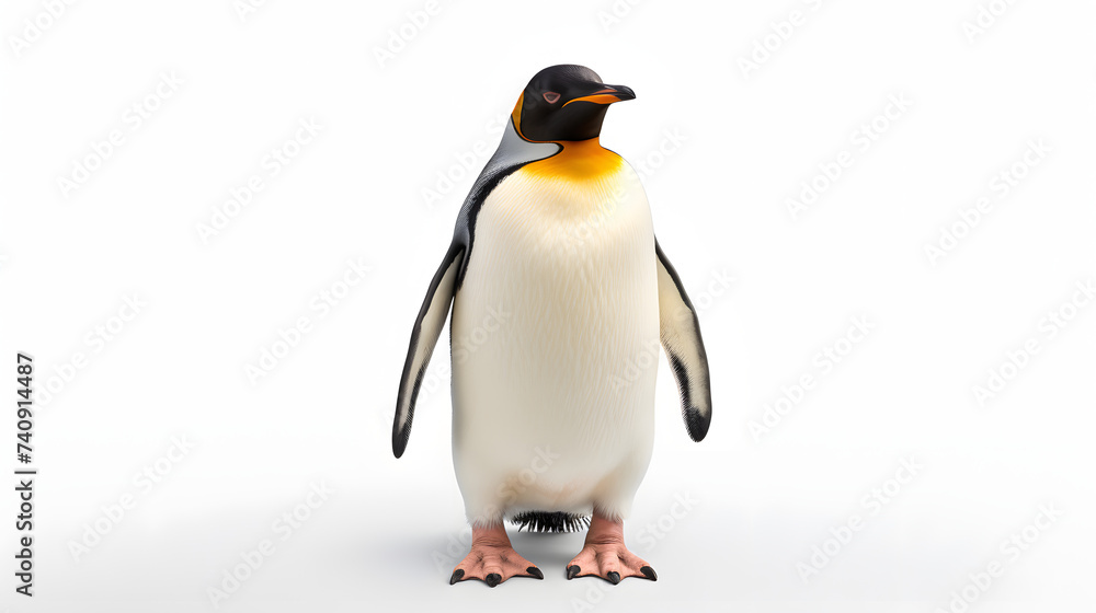 Fototapeta premium Penguin on white background