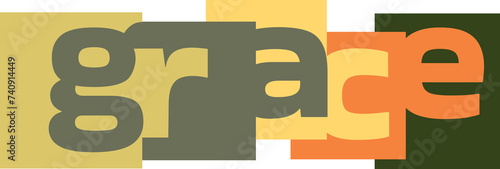 colorful christian t-shirt concept with geometrical shapes