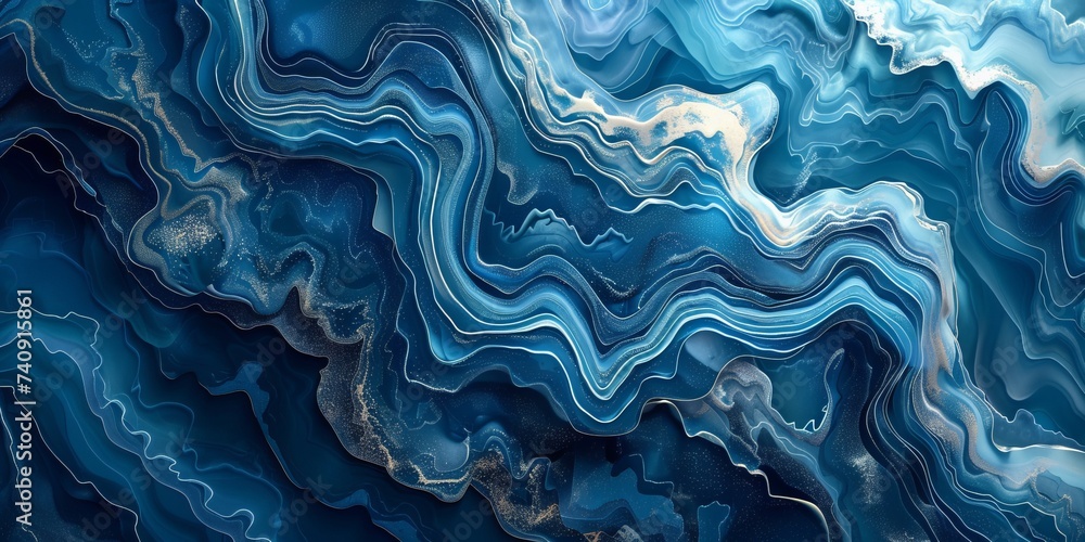 Abstract blue ocean waves Abstract blue ocean waves