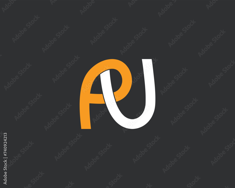PU letter designs for logo and icons PU letter designs for logo and icons