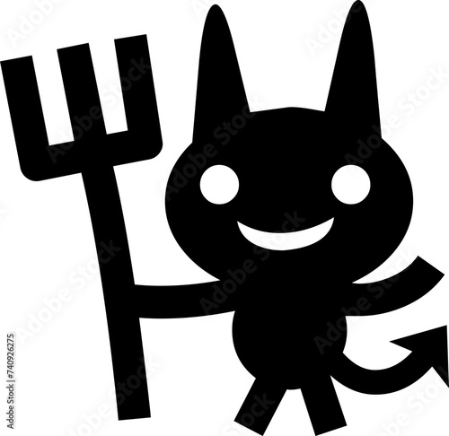 black and white cat with a smile