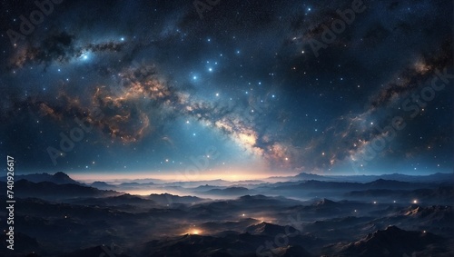 "Stellar Symphony: Illuminating the Depths of the Cosmic Night"