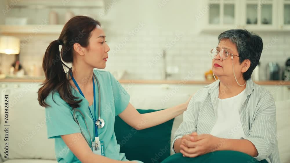 young nurse explaining medical results in digital tablet laptop to senior couple Asian older woman talking to young female nurse doctor help patient education Care Retirement Volunteer CharityNursing young nurse explaining medical results in digital tablet laptop to senior couple Asian older woman talking to young female nurse doctor help patient education Care Retirement Volunteer CharityNursing