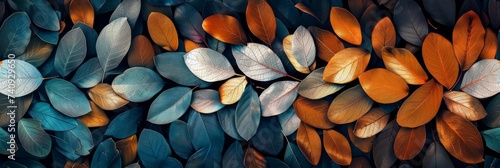 Autumn Leaves Patterns with Rich Vibrant Tones and Organic Textures