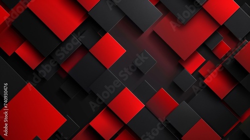 Red and Black Seamless Pattern