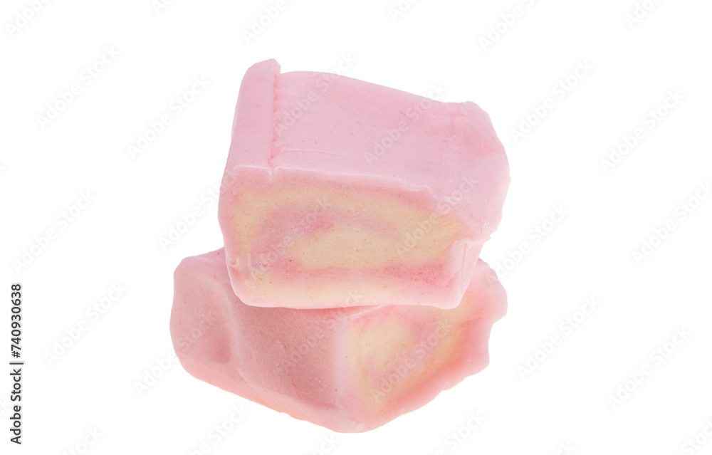 pink chewy candy isolated pink chewy candy isolated