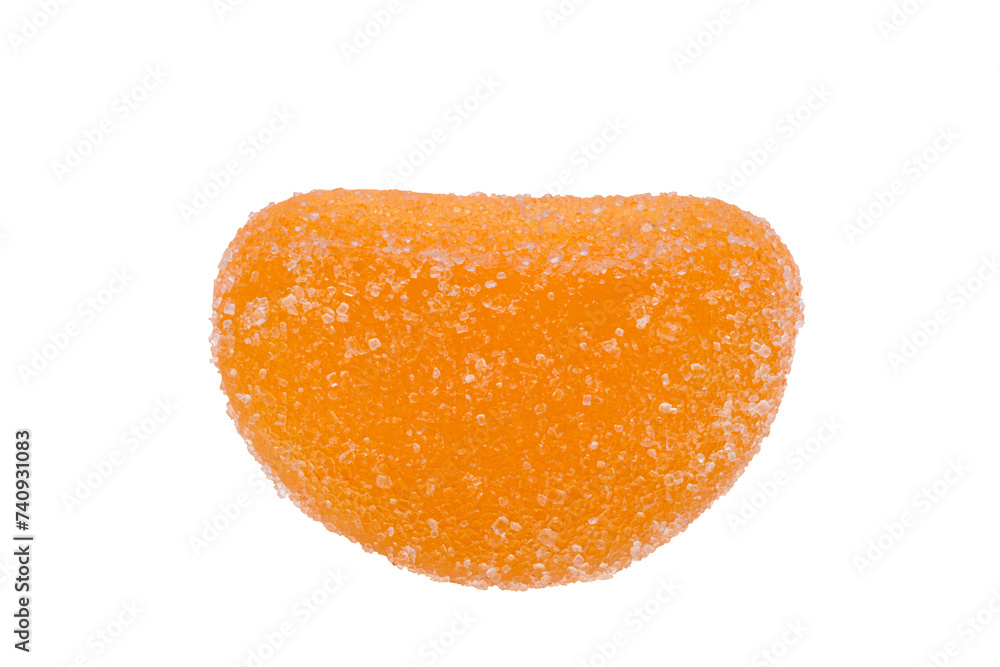fruit gummy candies isolated