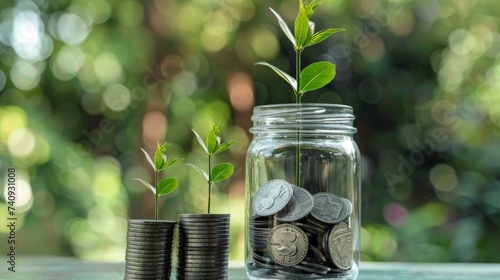 money in jar growing like pants