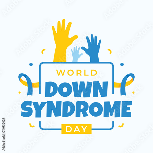 world down syndrome day design illustration