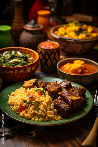 A Captivating Array of Traditional Ghanaian Cuisine: From Fufu to Jollof Rice and Waakye