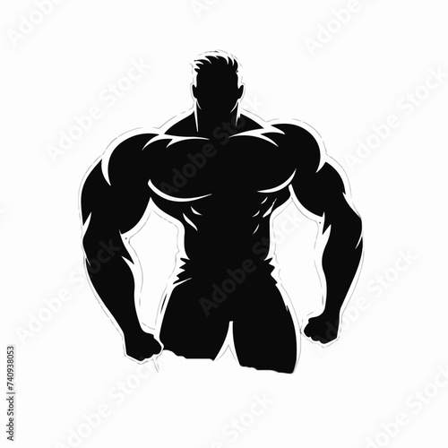 Logotipo de un culturista