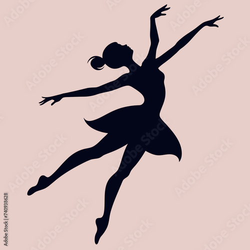 A ballet dancer performing a graceful leap