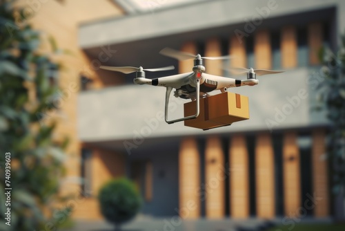 Smart package Drone Delivery powerline inspection drone. Parcel transportation planning box tech products shipping. Logistic vehicle to everything mobility anti poaching drone delivery