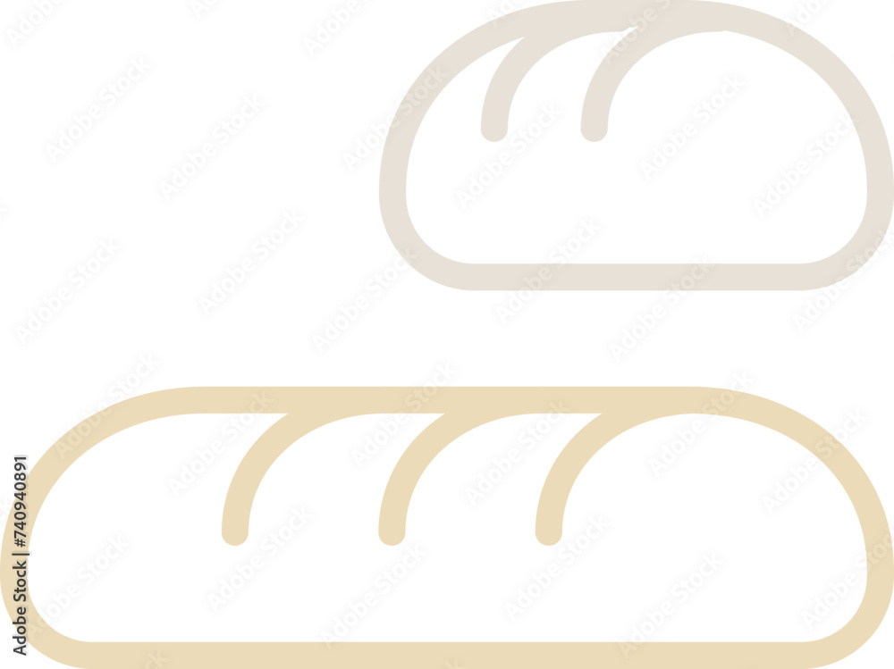 Obraz premium Bread icon 