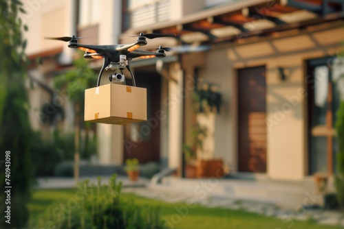 Smart package Drone Delivery food drone delivery. Box shipping smart home gadgets parcel advanced drone logistic transportation. Logistic tech tech talent mobility package freight drone