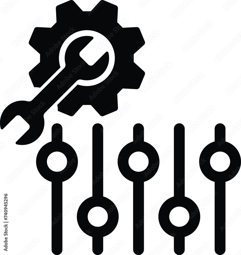 adjustment icon vector setting symbol sign illustration adjustment icon vector setting symbol sign illustration