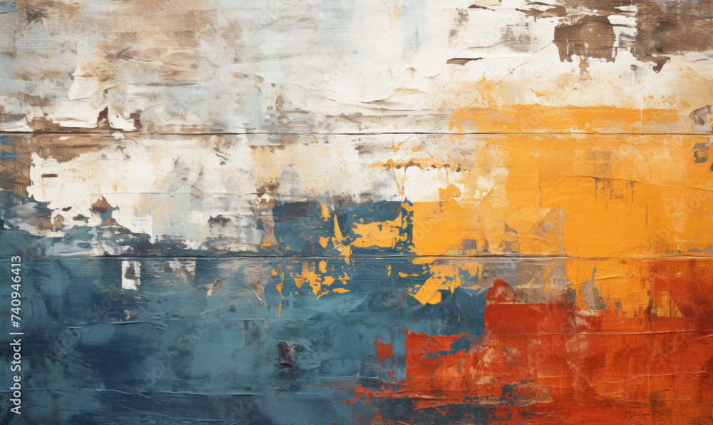 Obraz premium Vibrant Abstract art wallpaper with paint splatter