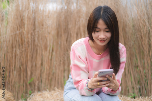 Beautiful asian young woman...